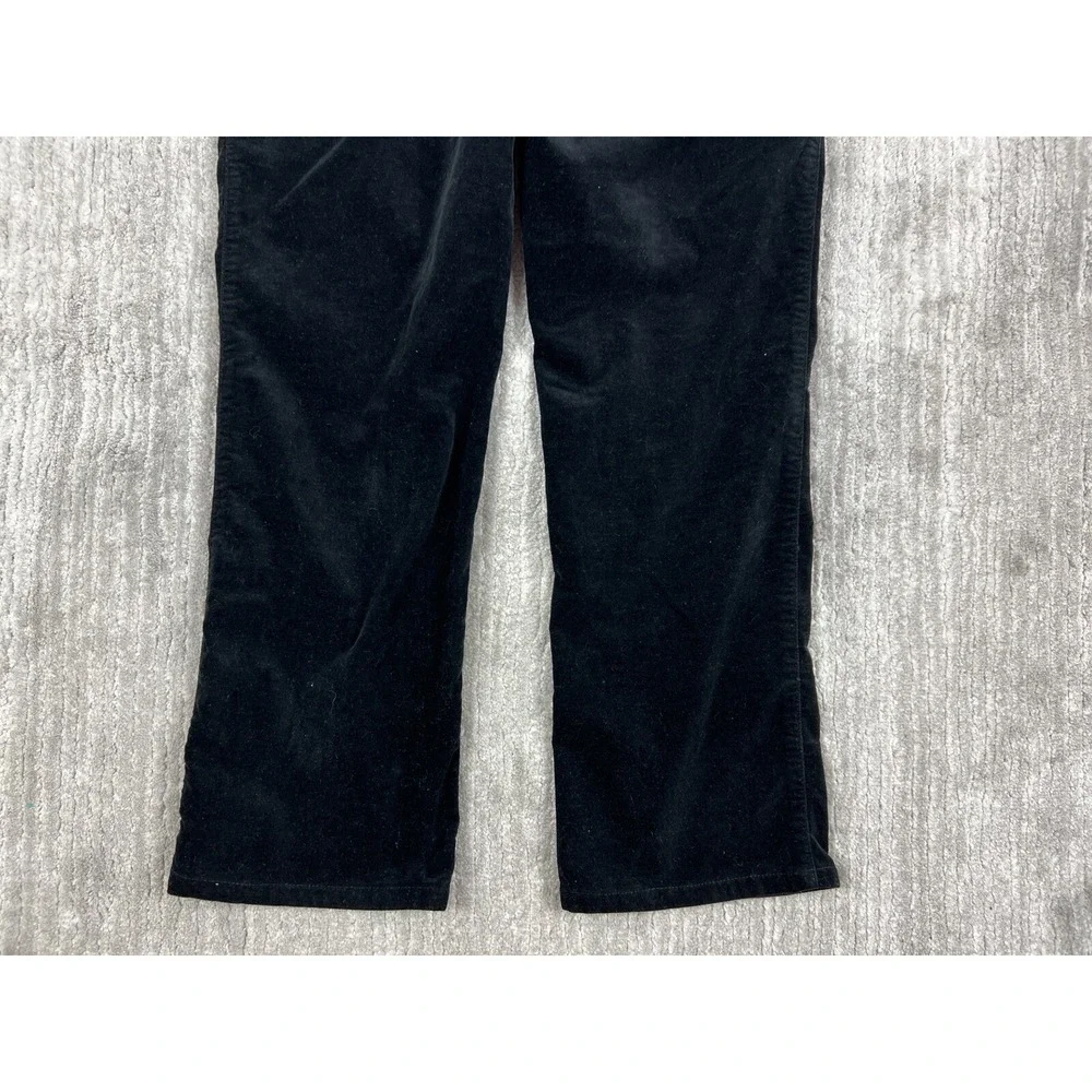 Michèle Magic Velvet Pants Womens 10 Black Straight Leg Shaping Tummy‎ Control